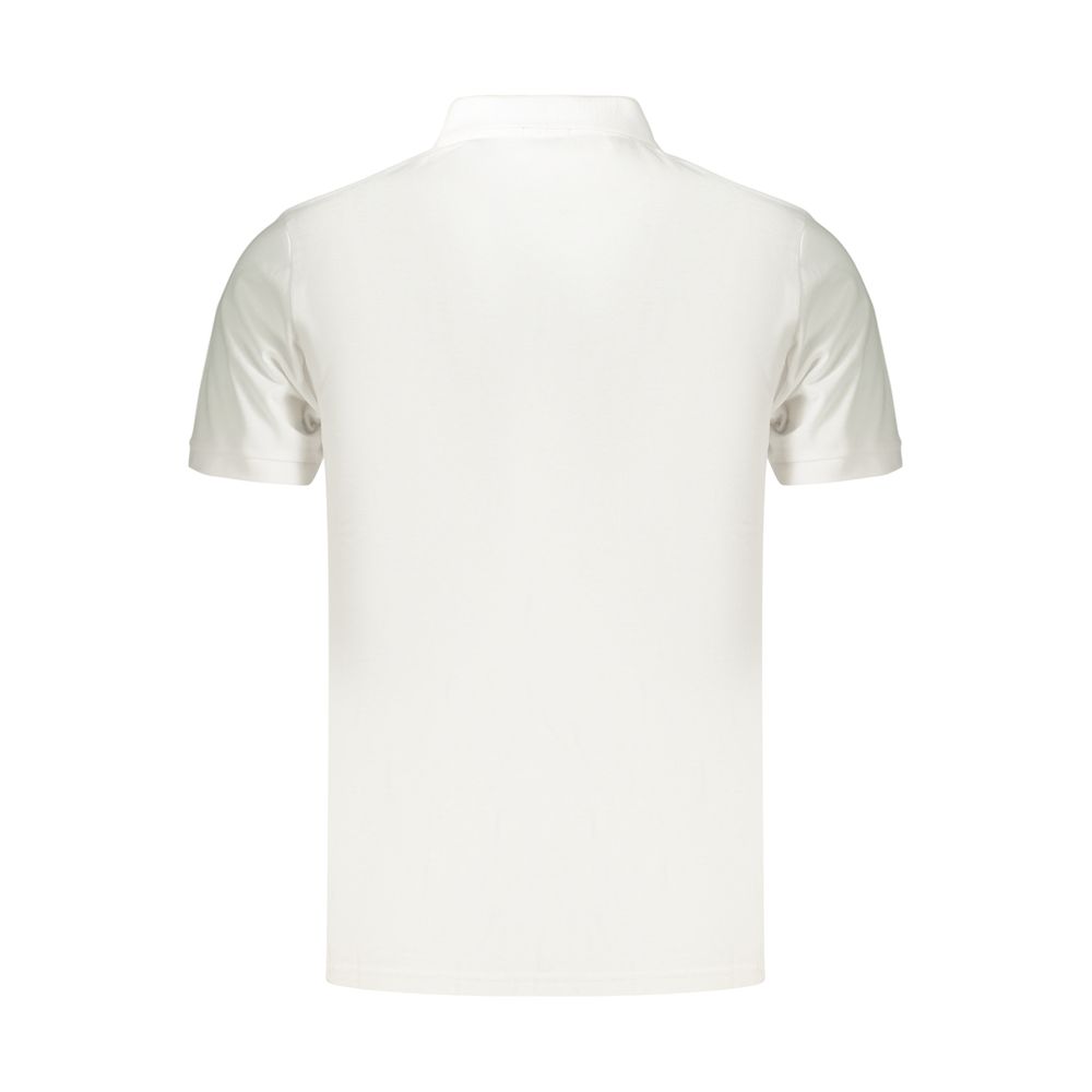 Coveri Moving White Cotton Polo Shirt - Casual Elegance Redefined