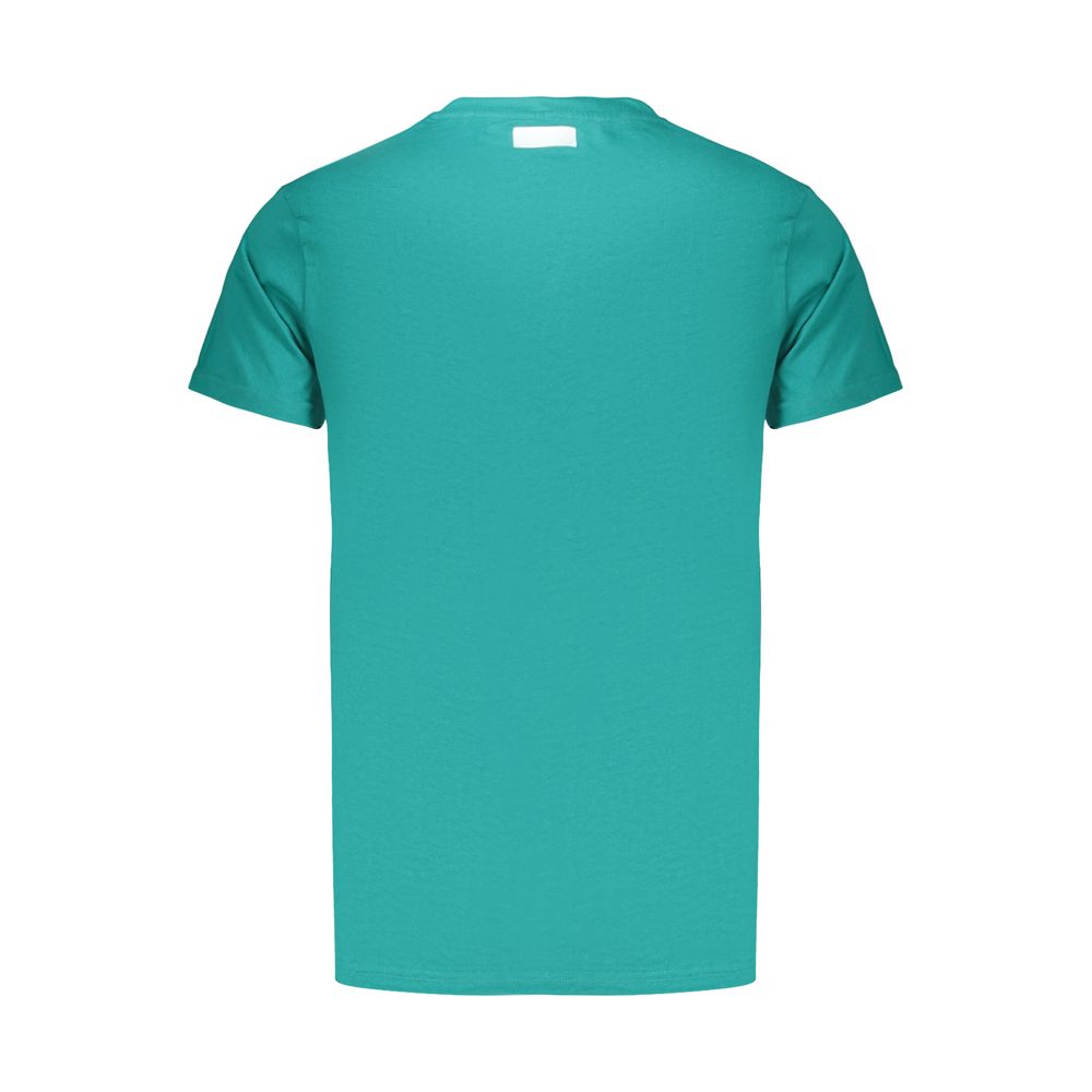 Bikkembergs Green Cotton Pupino T-Shirt with Logo Print