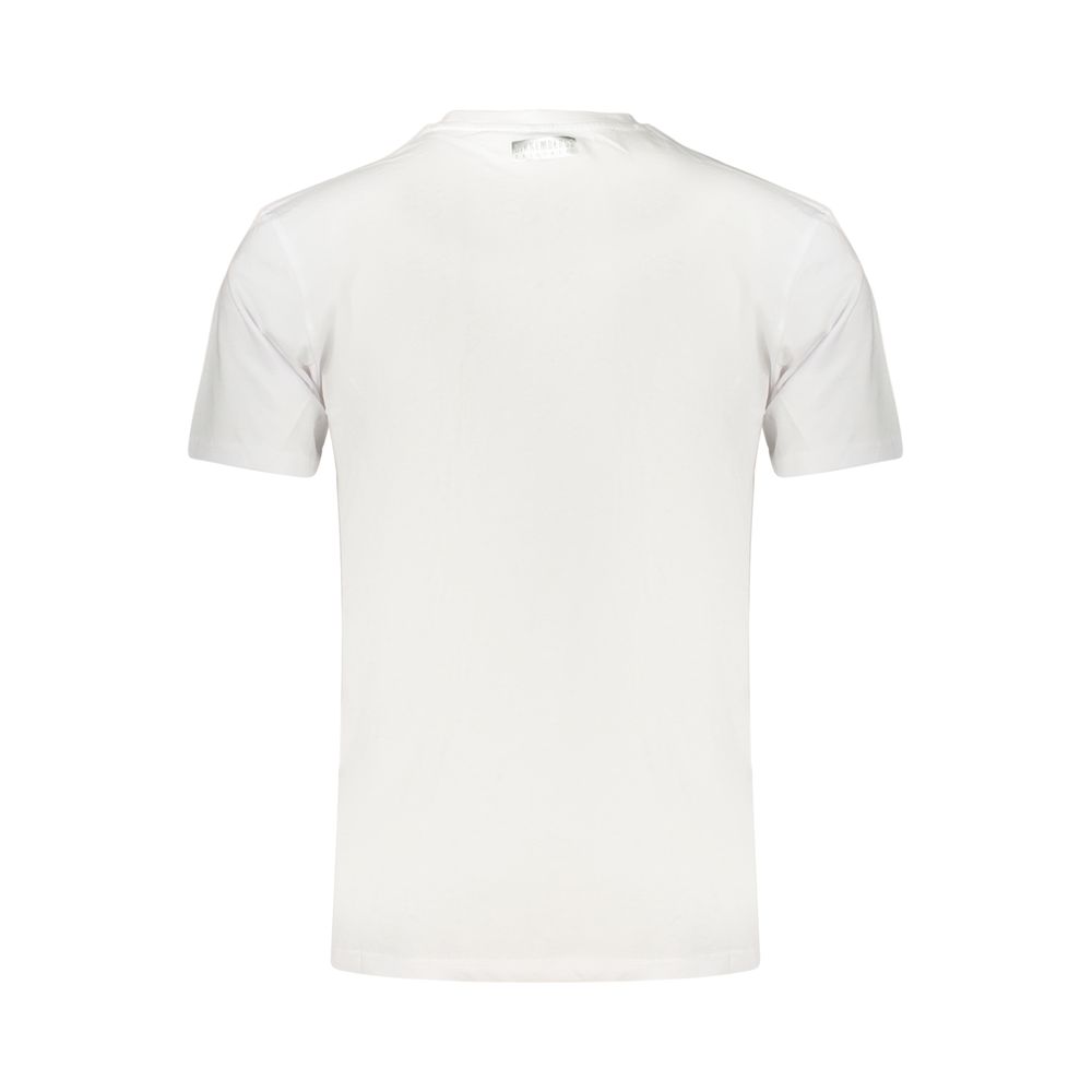 Bikkembergs White Cotton T-Shirt – Sport-Inspired European Design