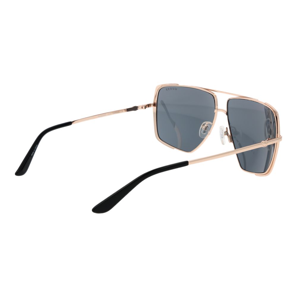 Guess Women's Sunglasses – Gold Square Frame, Grey Lenses