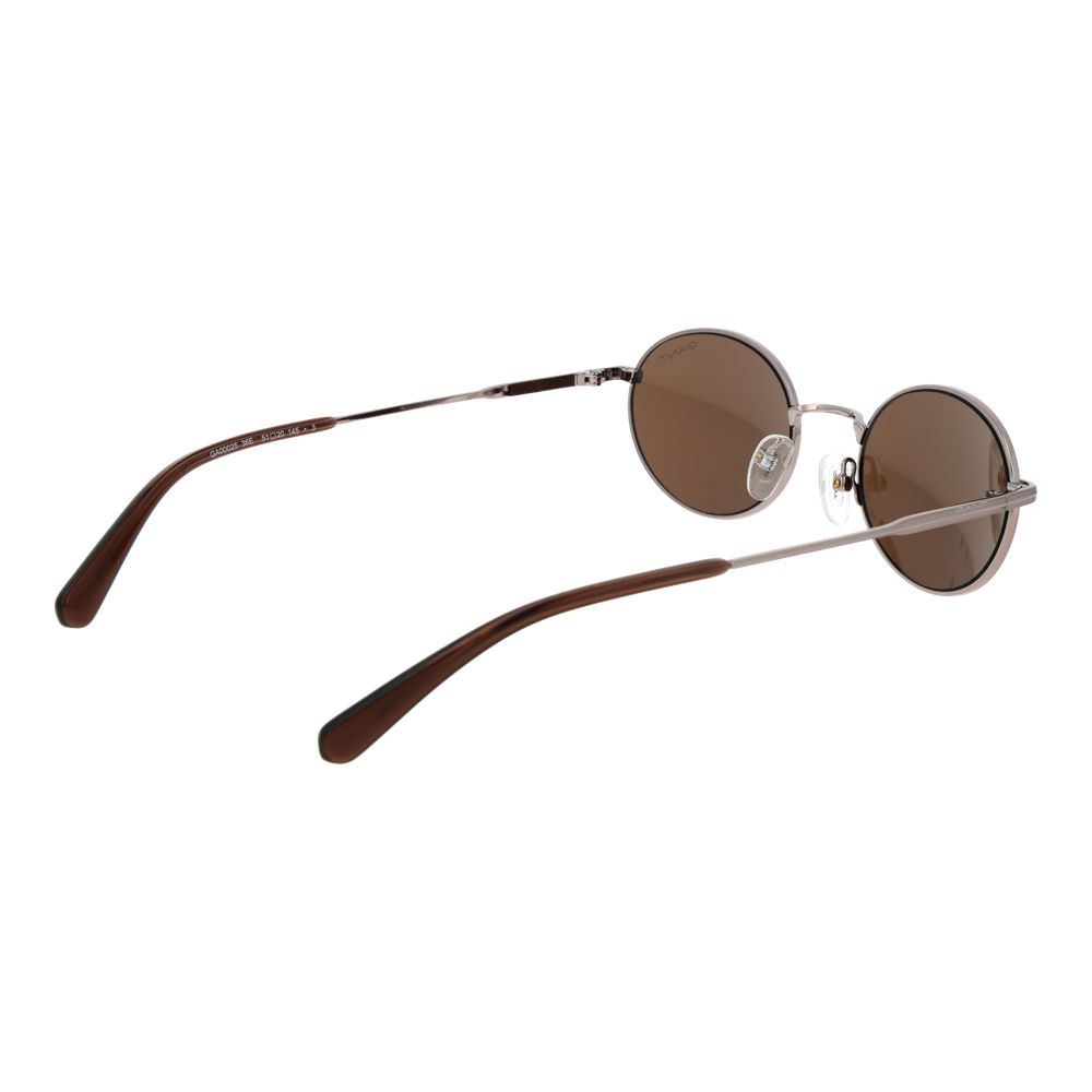 Gant Unisex Sunglasses – Brown Metal Frame, Brown Lenses
