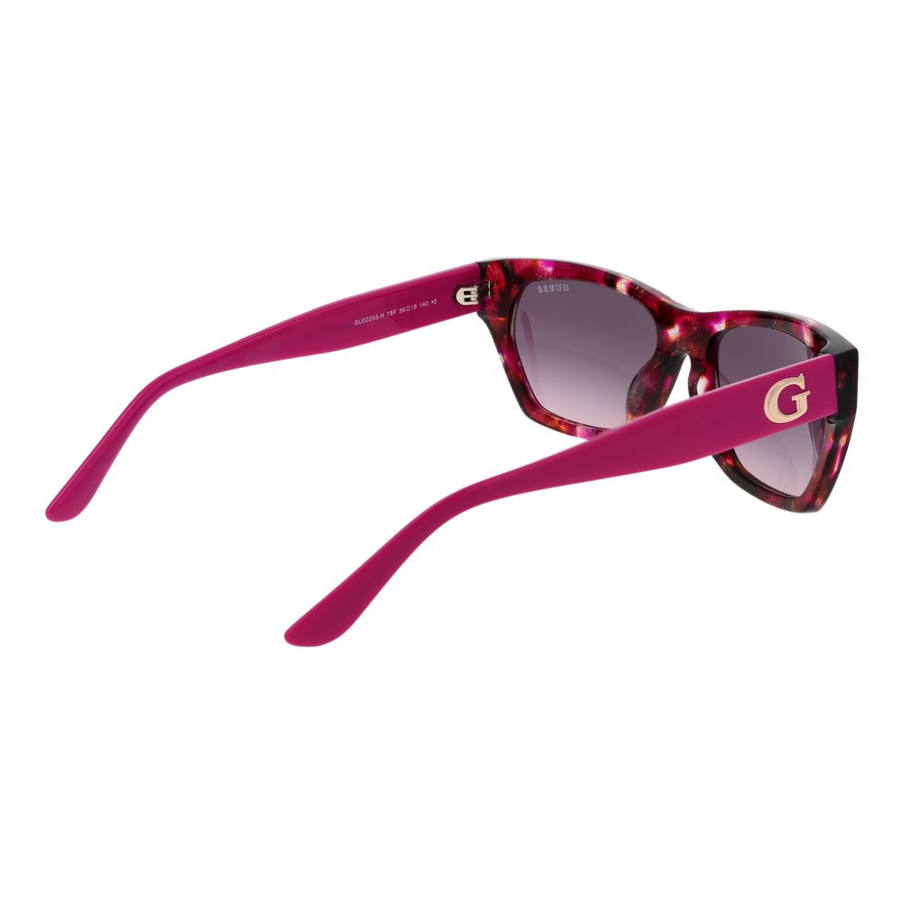 Guess Women’s Sunglasses – Multicolor Rectangle Frame, Brown Gradient Lenses