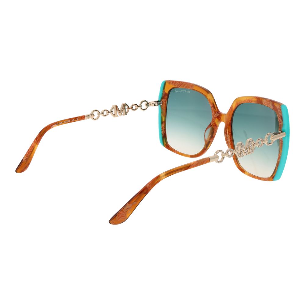 Marciano by Guess Women’s Sunglasses – Brown Frame, Green Gradient Lenses
