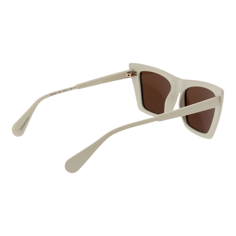 Max & Co Women’s Sunglasses – Beige Square Frame, Brown Lenses