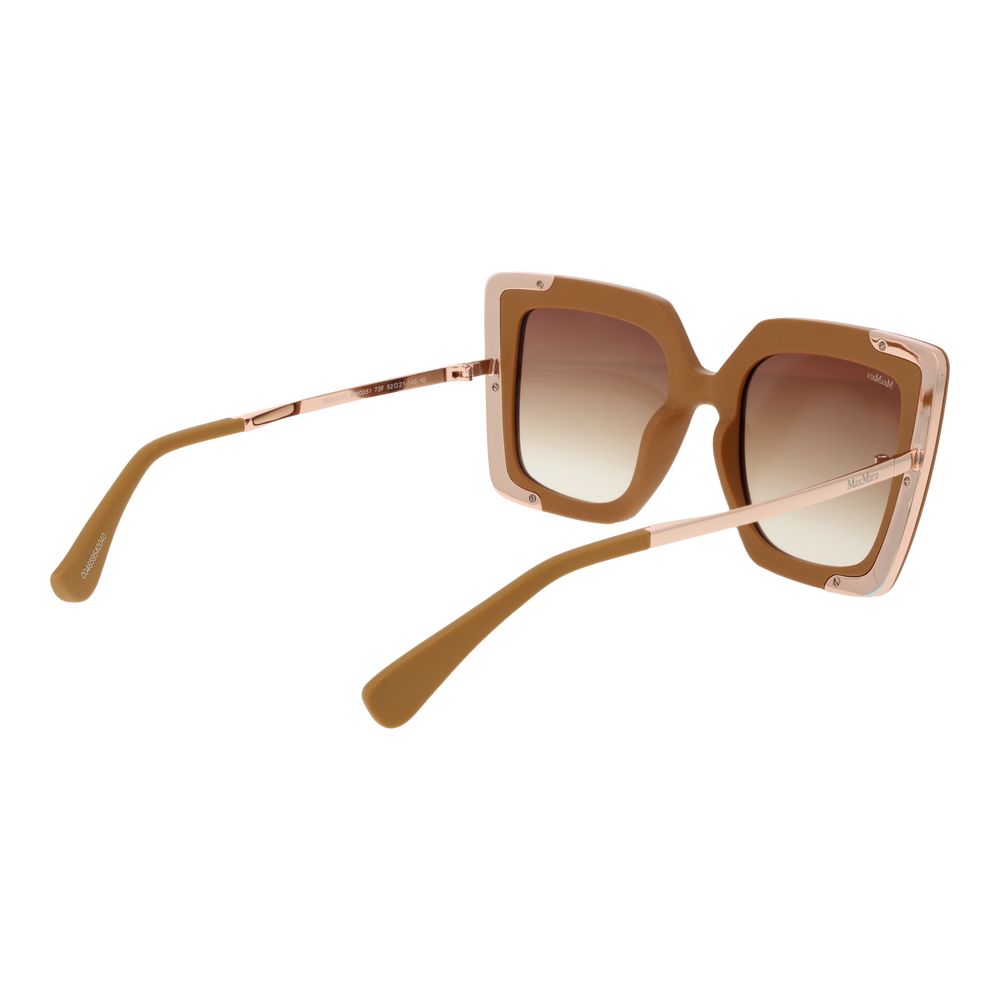 Max Mara Women’s Sunglasses – Brown Square Frame, Gradient Lenses