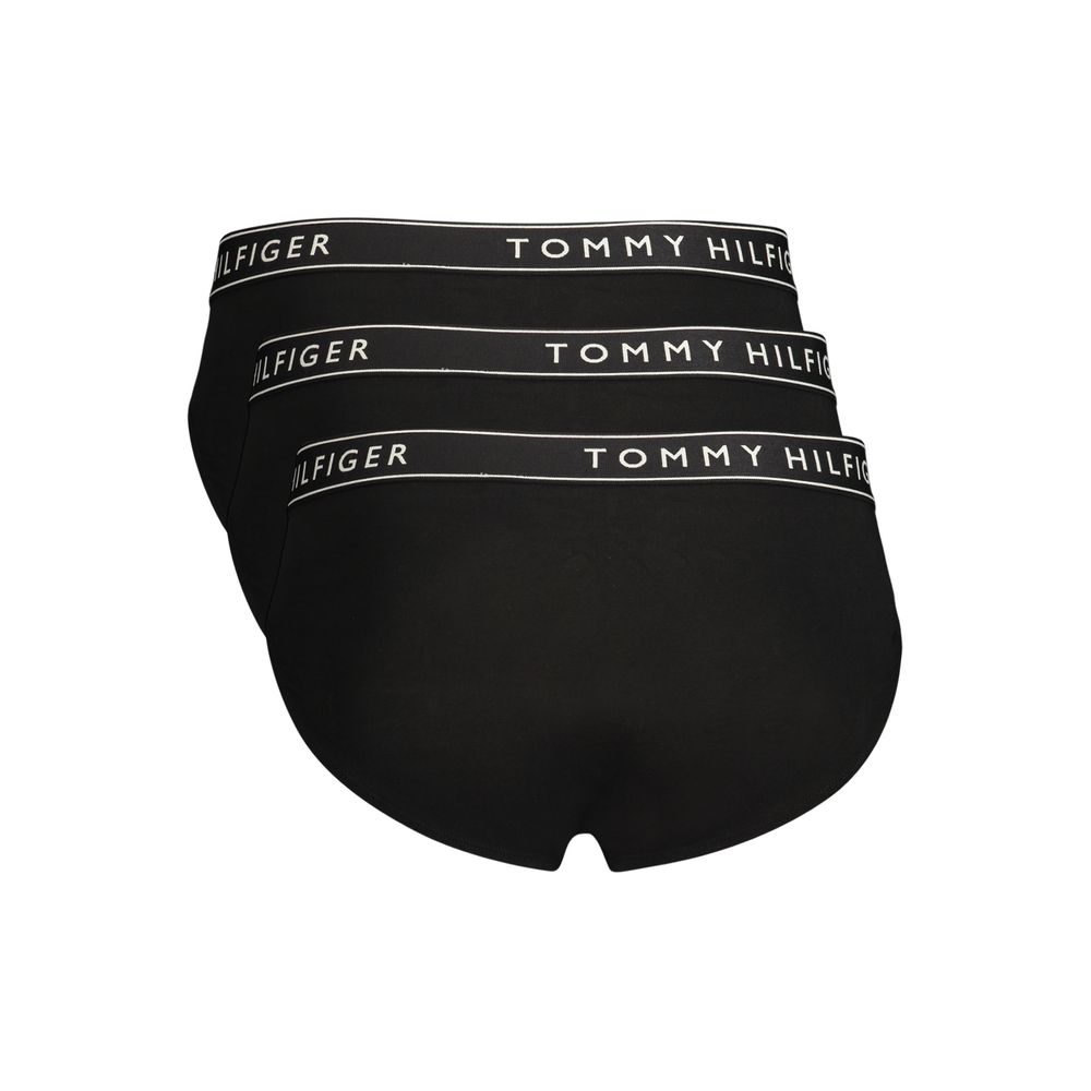 Tommy Hilfiger Black Cotton Men's 3 Pack Briefs Underwear