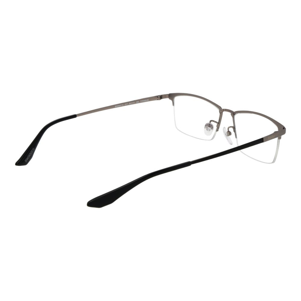 BMW Men’s Optical Glasses – Gunmetal Half-Rim Frame, 55mm