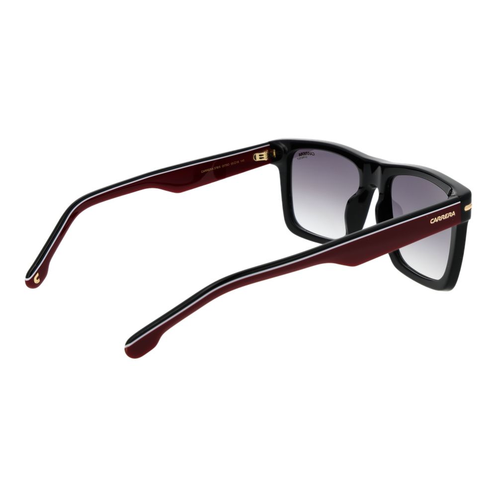 Carrera Men’s Sunglasses – Black Square Frame, Grey Gradient Lenses