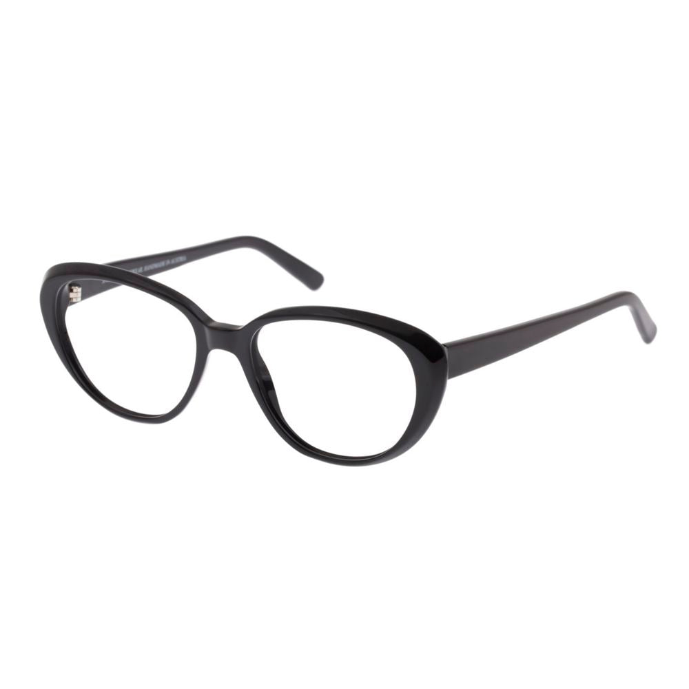 Andy Wolf Women’s Black Acetate Glasses – Oval Demo Lens Frames