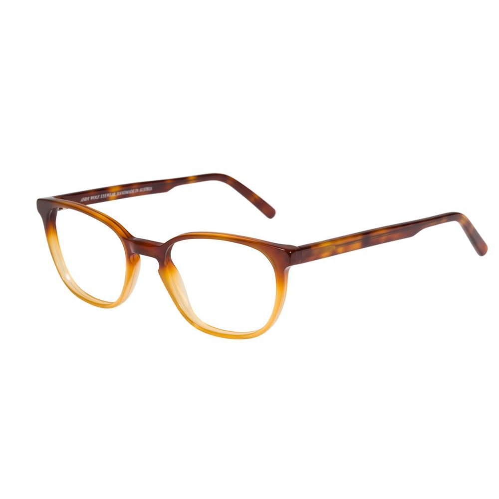 Andy Wolf Unisex Brown Acetate Glasses – Panto Frame