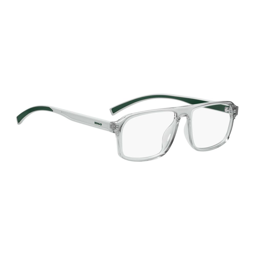 Hugo Boss Men's Optical Glasses – Gray Rectangle Frame, 55mm