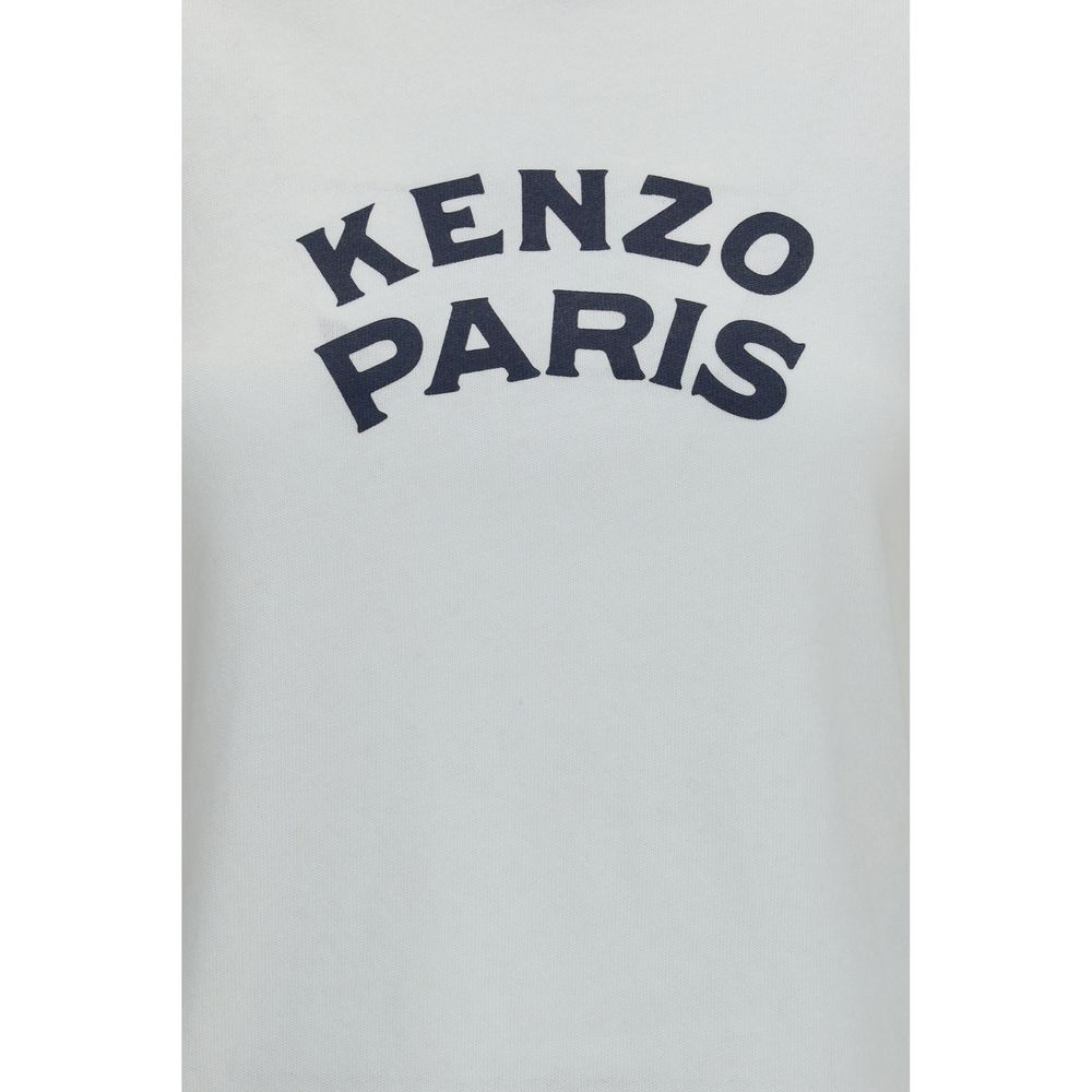 Kenzo Paris Emblem White Cotton T-Shirt