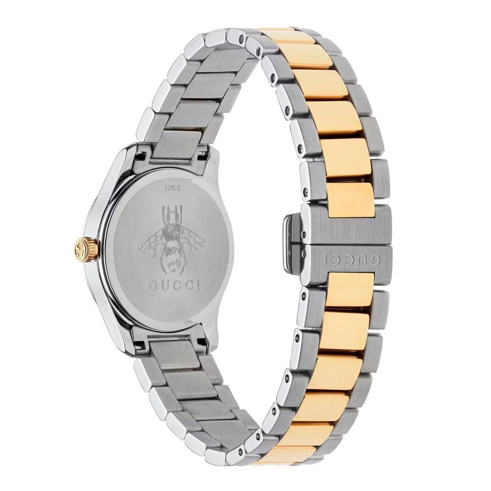 Gucci G-Timeless Feline Motif Gold Stainless Steel Dress Watch