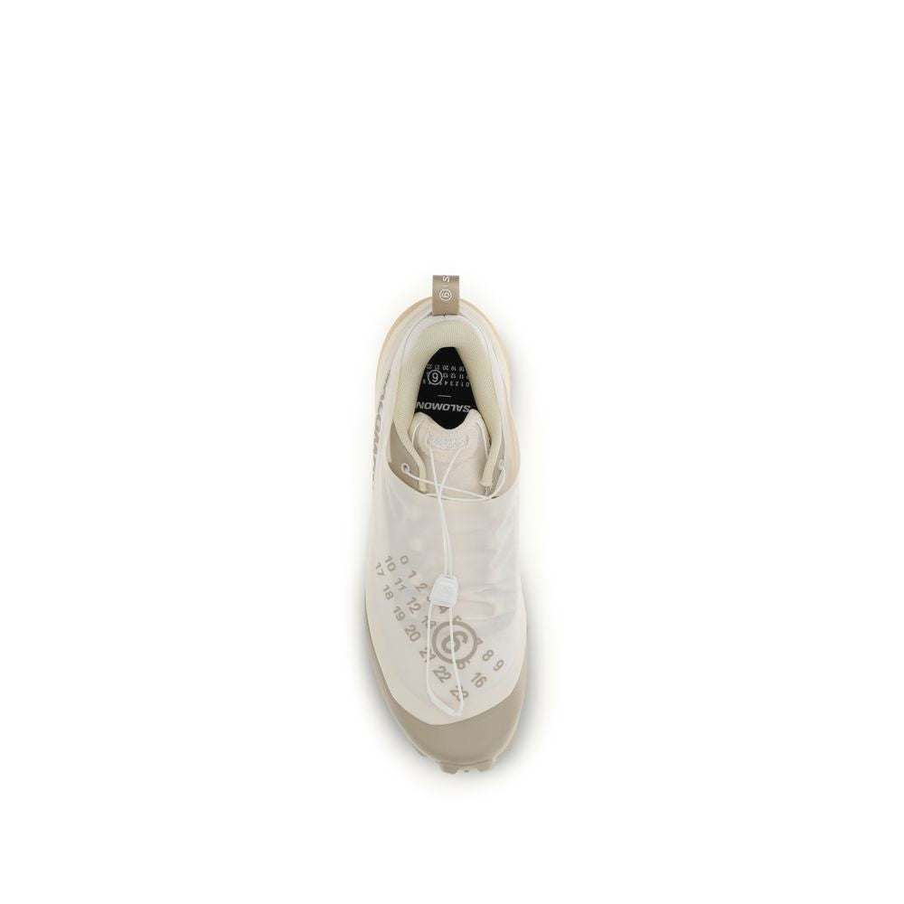 MM6 Beige Polyester Athletic Sneakers by MM6 x Salomon