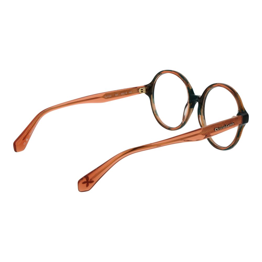 Christian Lacroix Women’s Bicolor Acetate Glasses – Green Round Frames