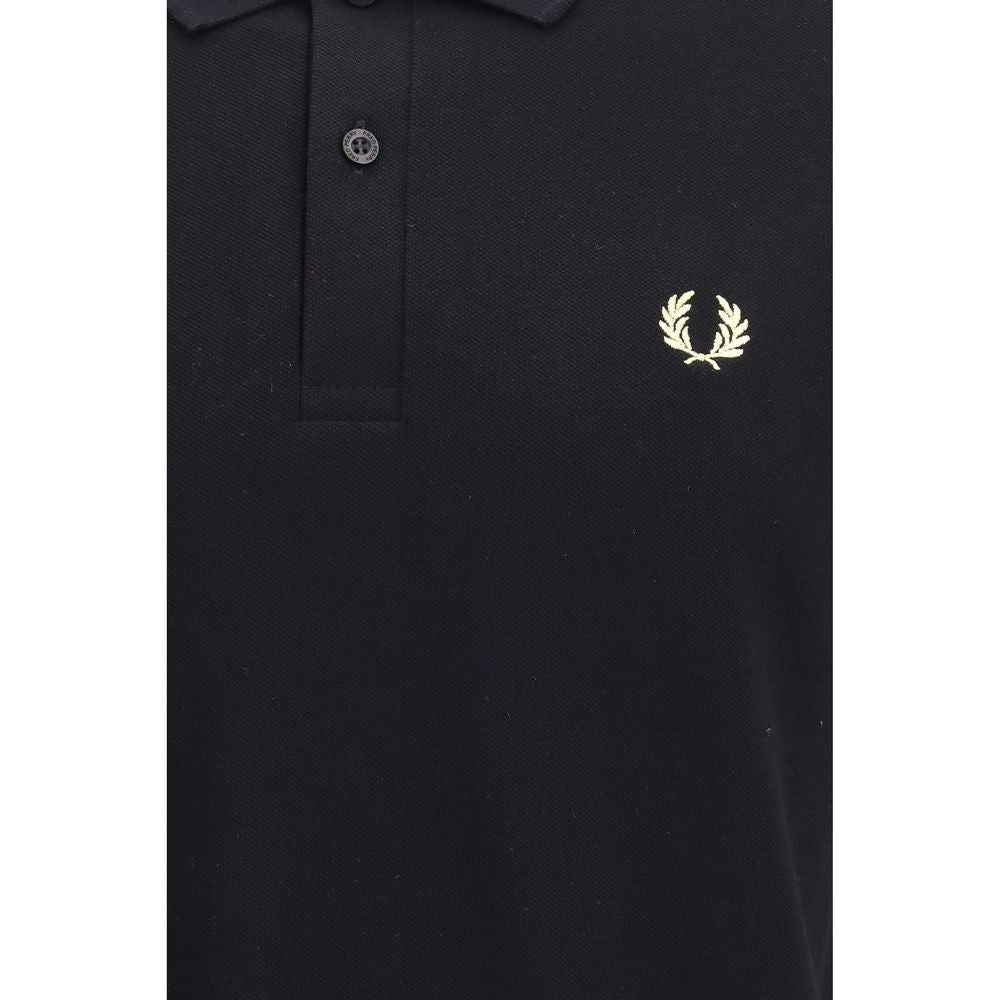 Fred Perry Black Cotton Polo Shirt - Iconic Style Since 1952