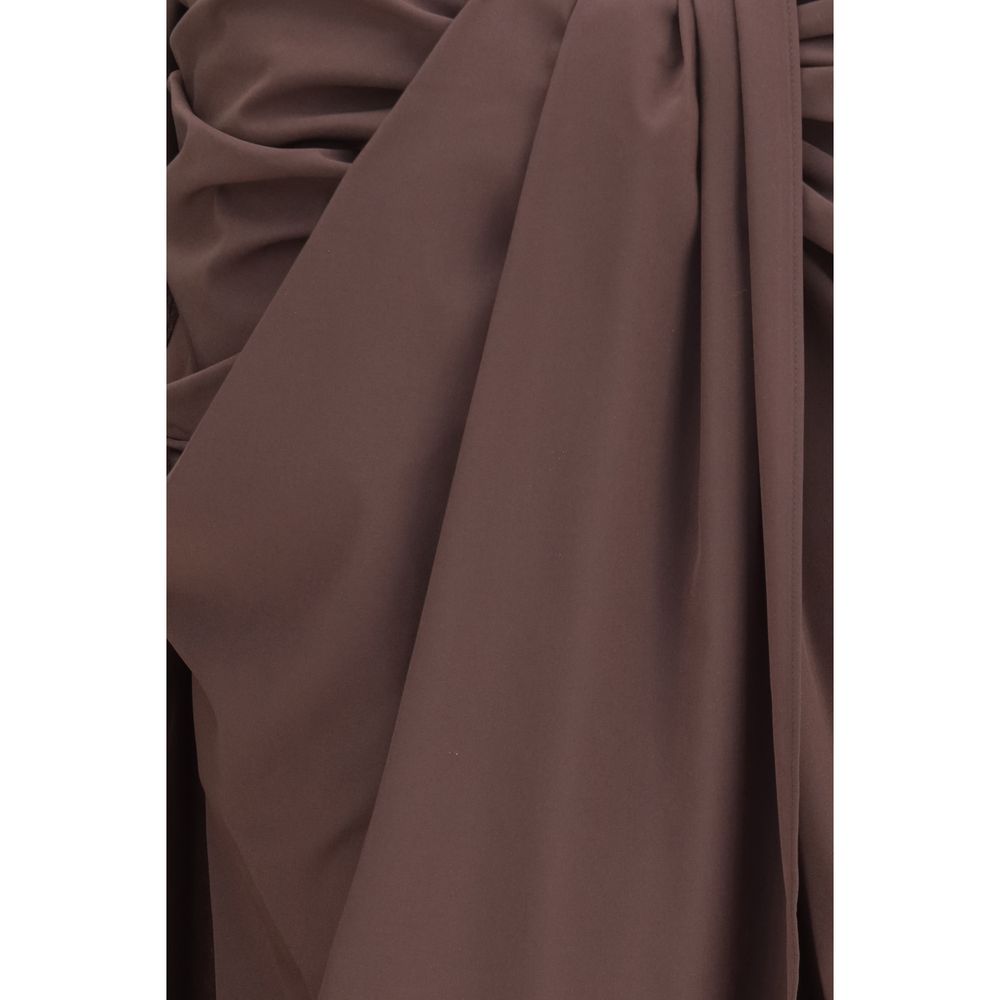Jacquemus Brown Pareo Midi Skirt