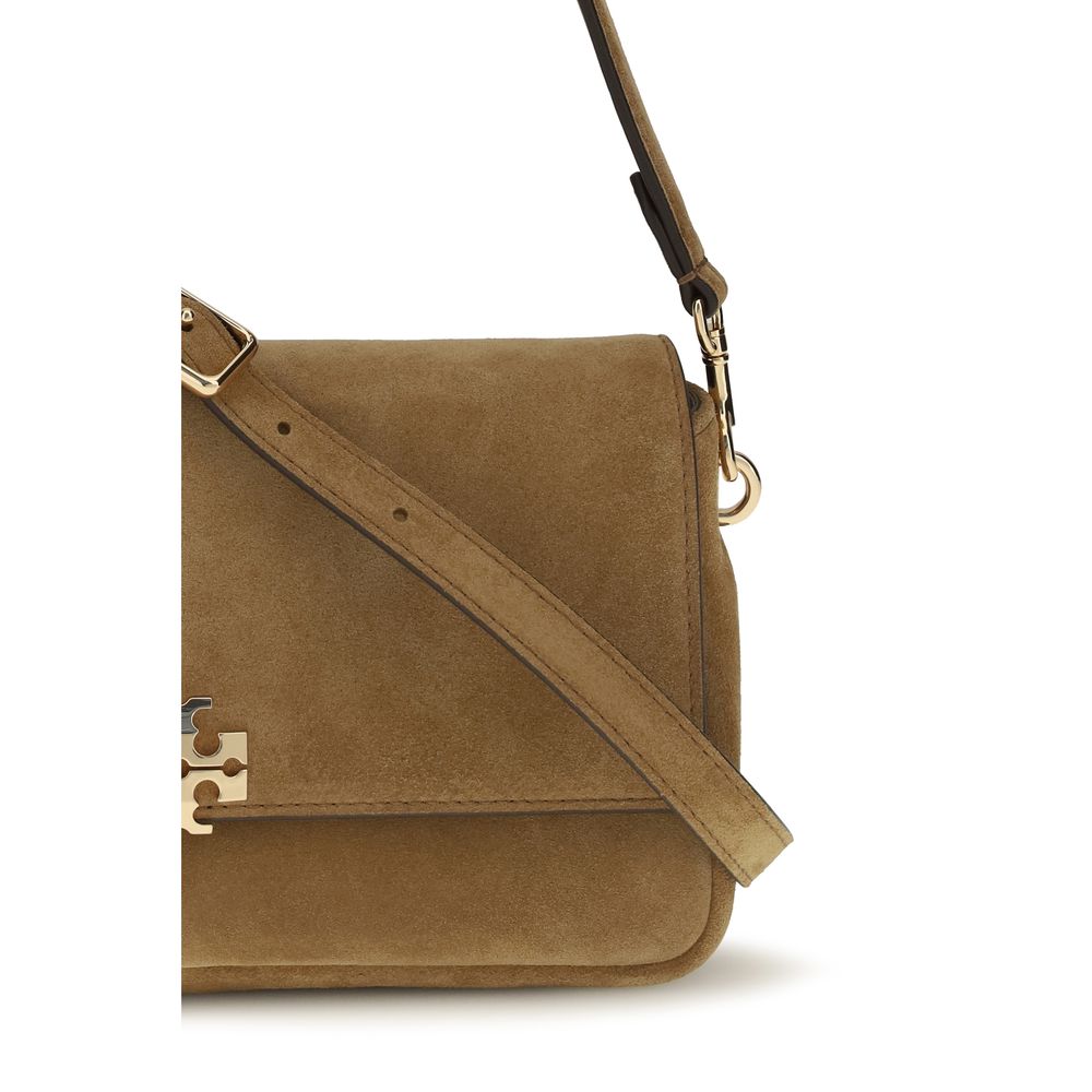 Tory Burch Charlie Mini Suede Shoulder Bag - Beige