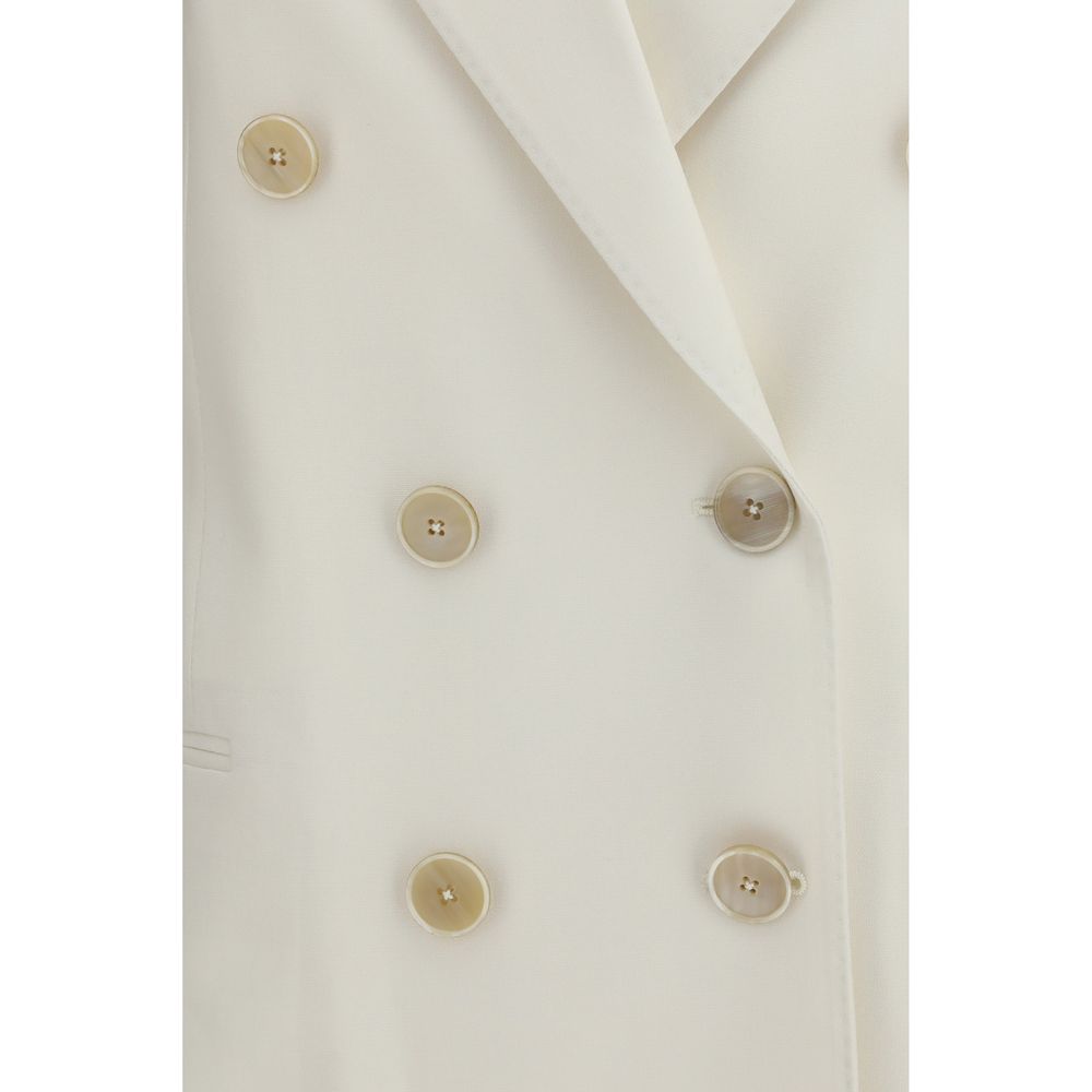 Givenchy White Wool and Mohair Jacket