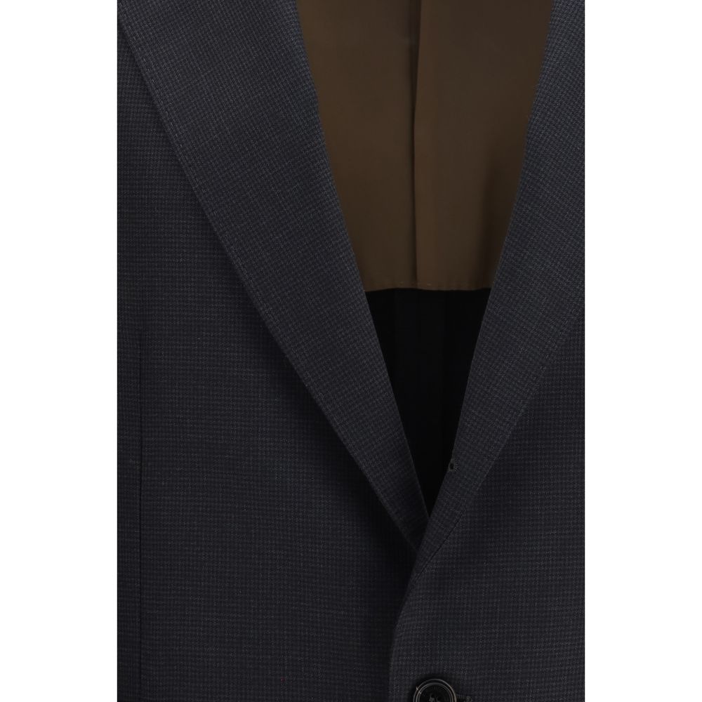 Brunello Cucinelli Black Wool Ovis Aries Jacket