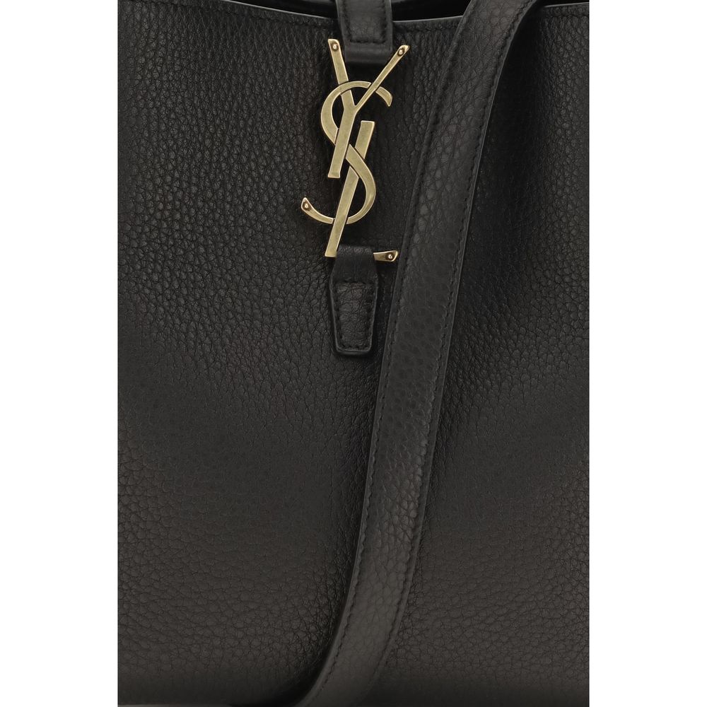 Saint Laurent Grained Black Calf Leather Le 37 Bucket Bag