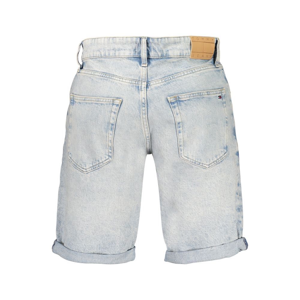 Tommy Hilfiger Scanton Light Blue Washed Denim Shorts for Men
