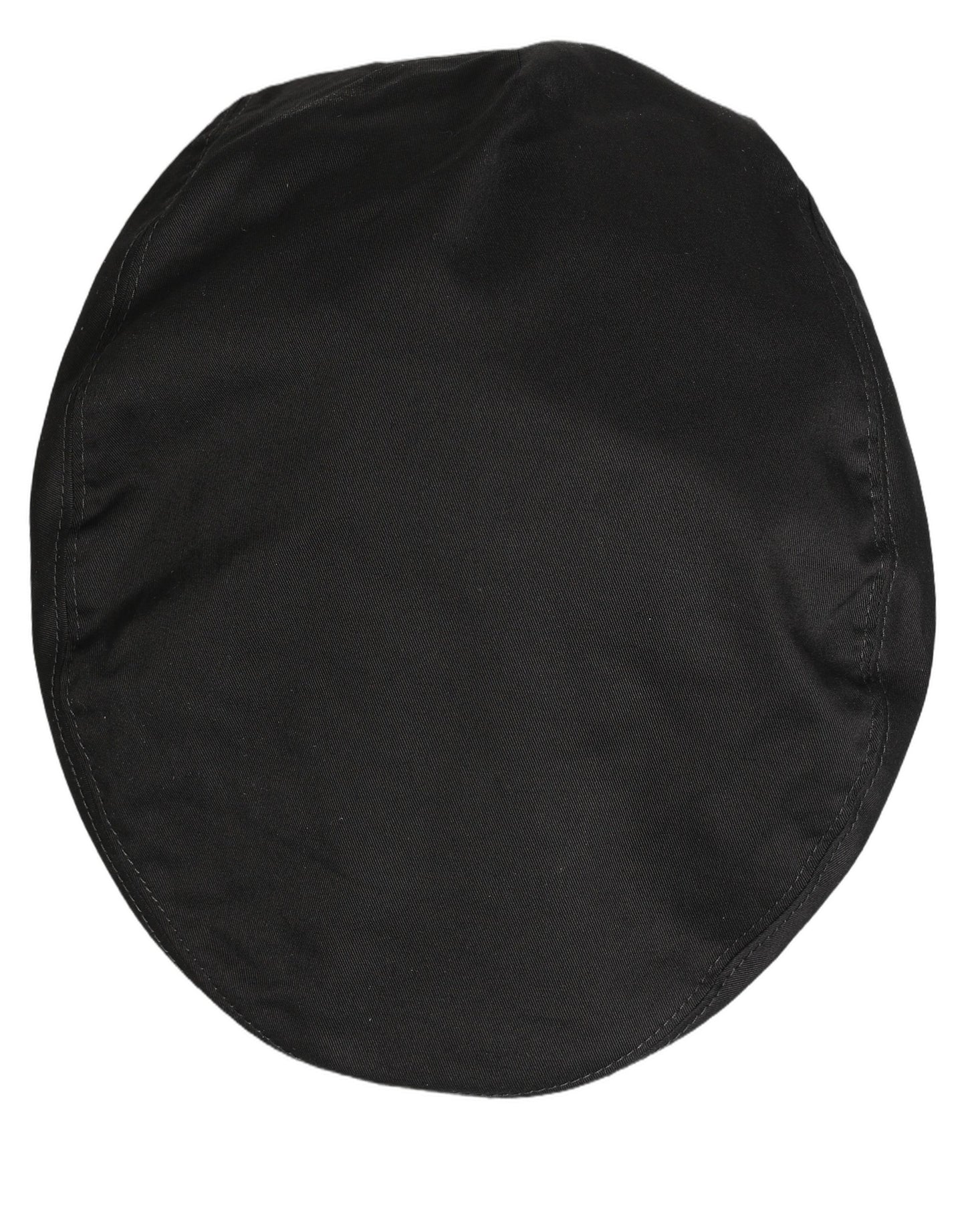 Dolce & Gabbana Men’s Black Cotton Stretch Newsboy Capello Hat