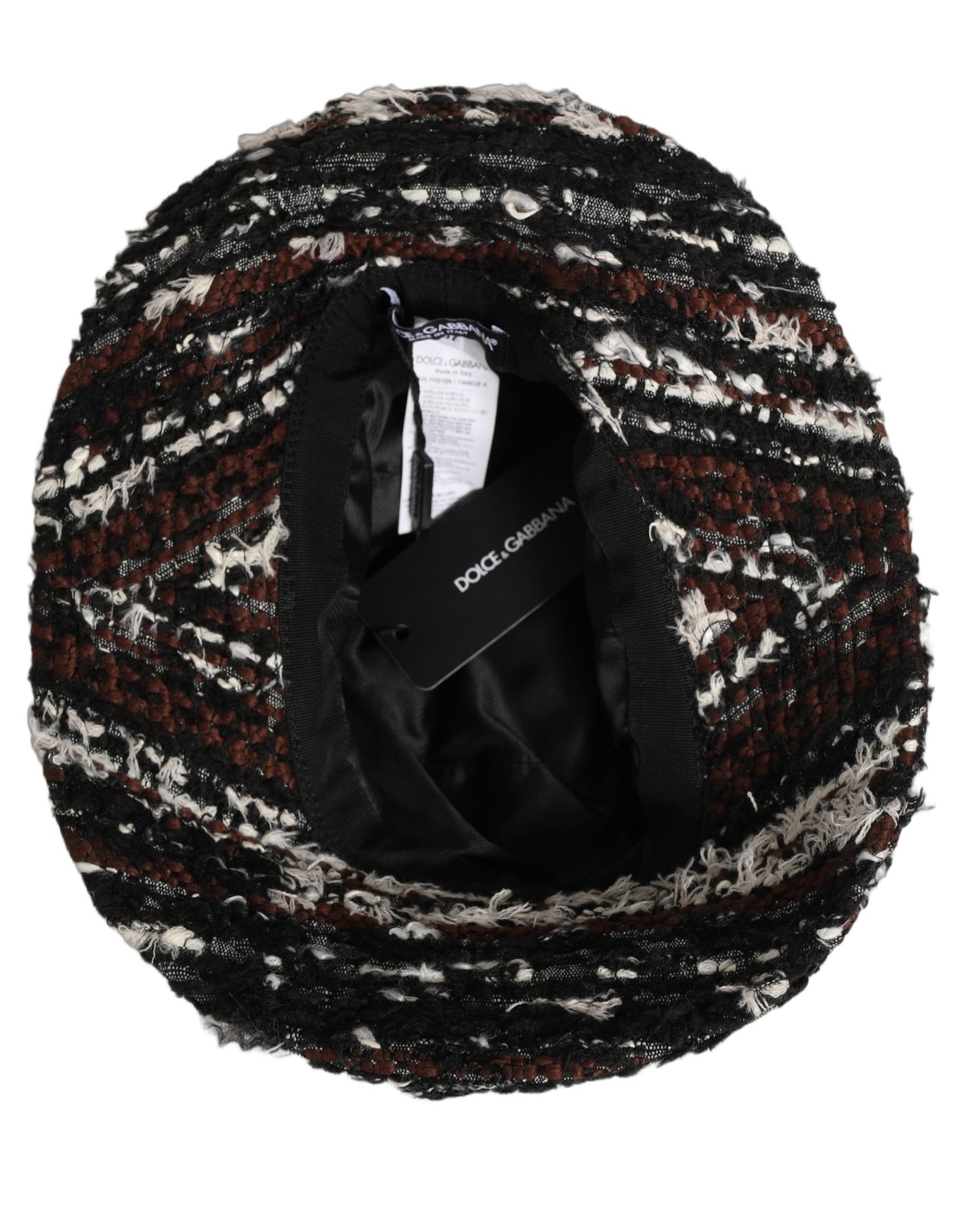 Dolce & Gabbana Multicolor Acrylic Tweed Bucket Hat