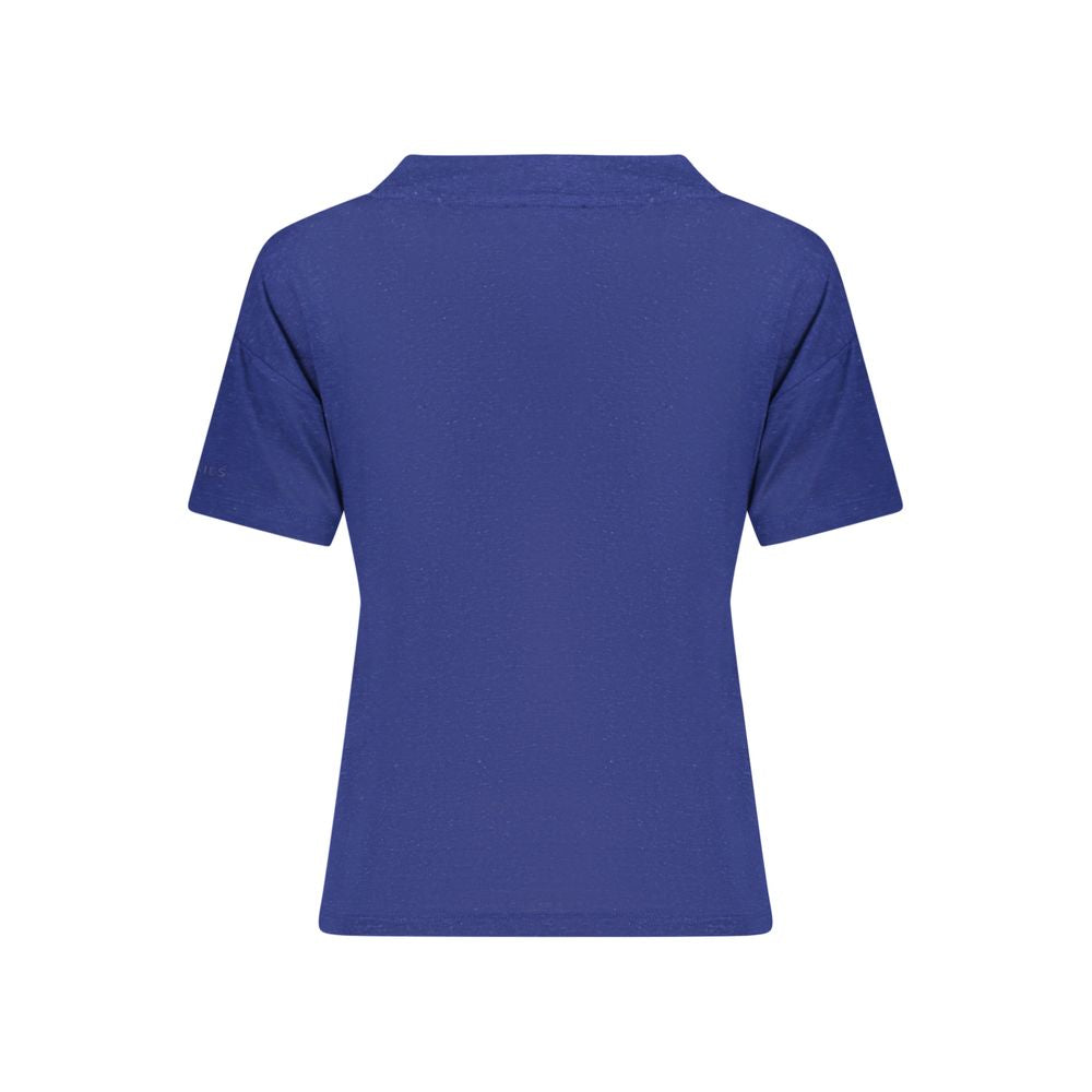 North Sails Blue Linen T-Shirt: Effortless Coastal Style