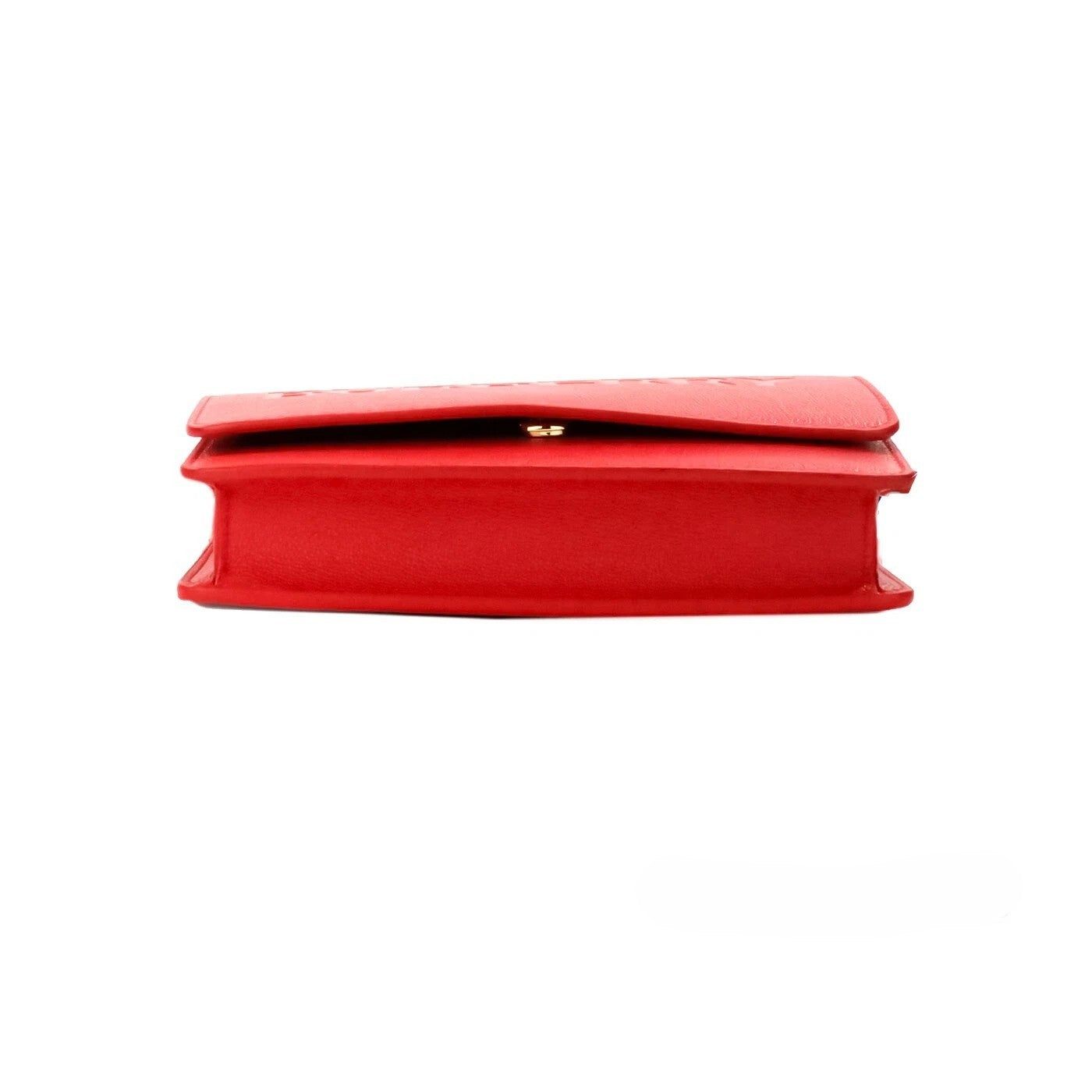 Burberry Hampshire Small Red Embossed Logo Smooth Leather Crossbody Bag - CHECK