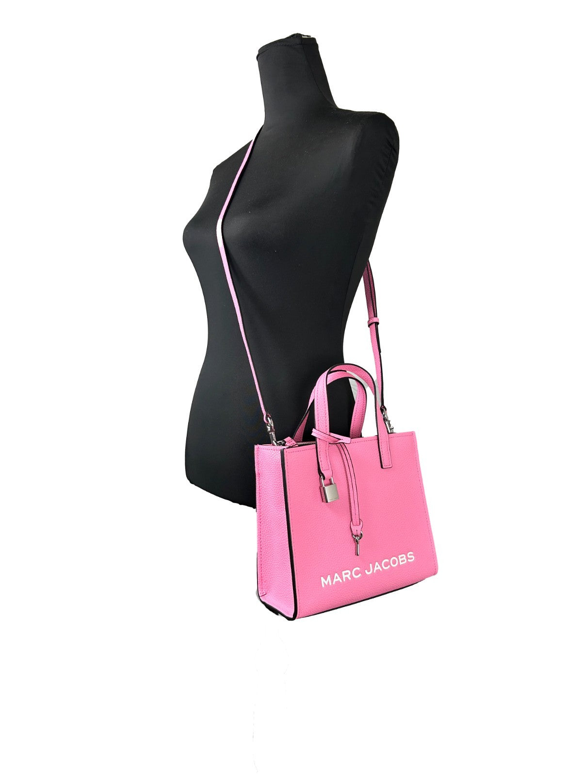 Marc Jacobs Mini Grind Pink Leather Crossbody Bag