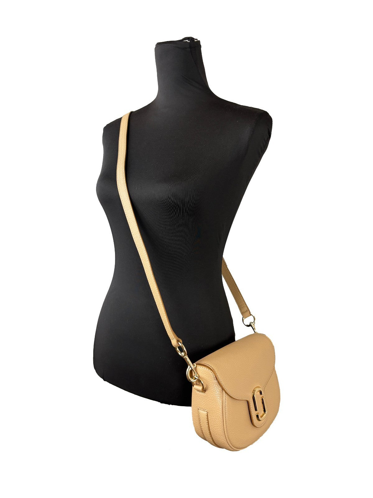 Marc Jacobs Leather Saddle Crossbody Bag in Camel