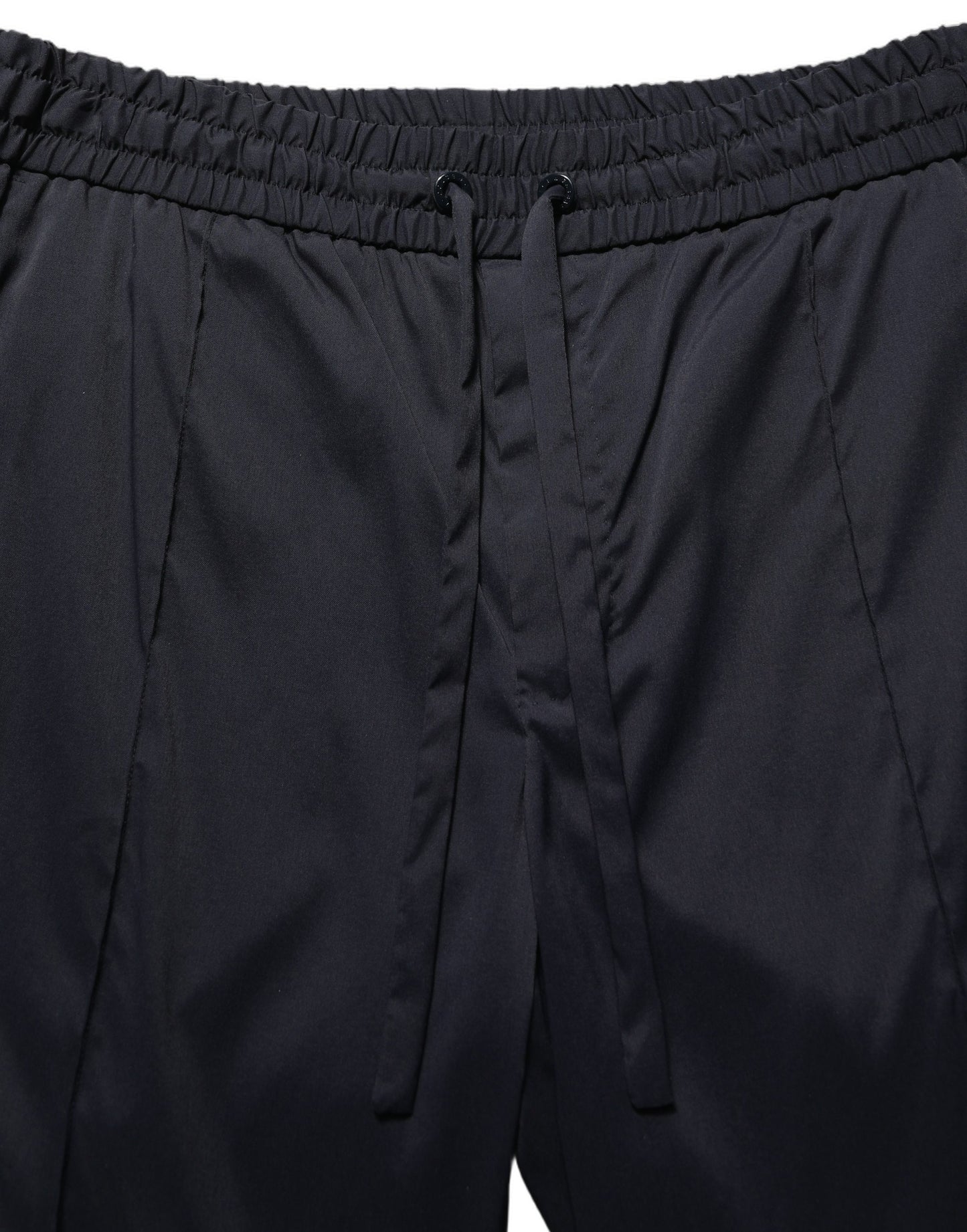 Dolce & Gabbana Black Nylon Straight Jogger Sweatpants