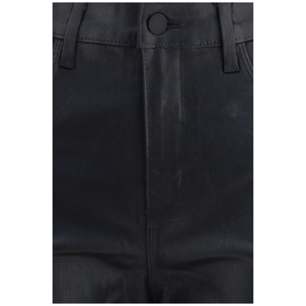 L'Agence Marguerite Black Leather Pants