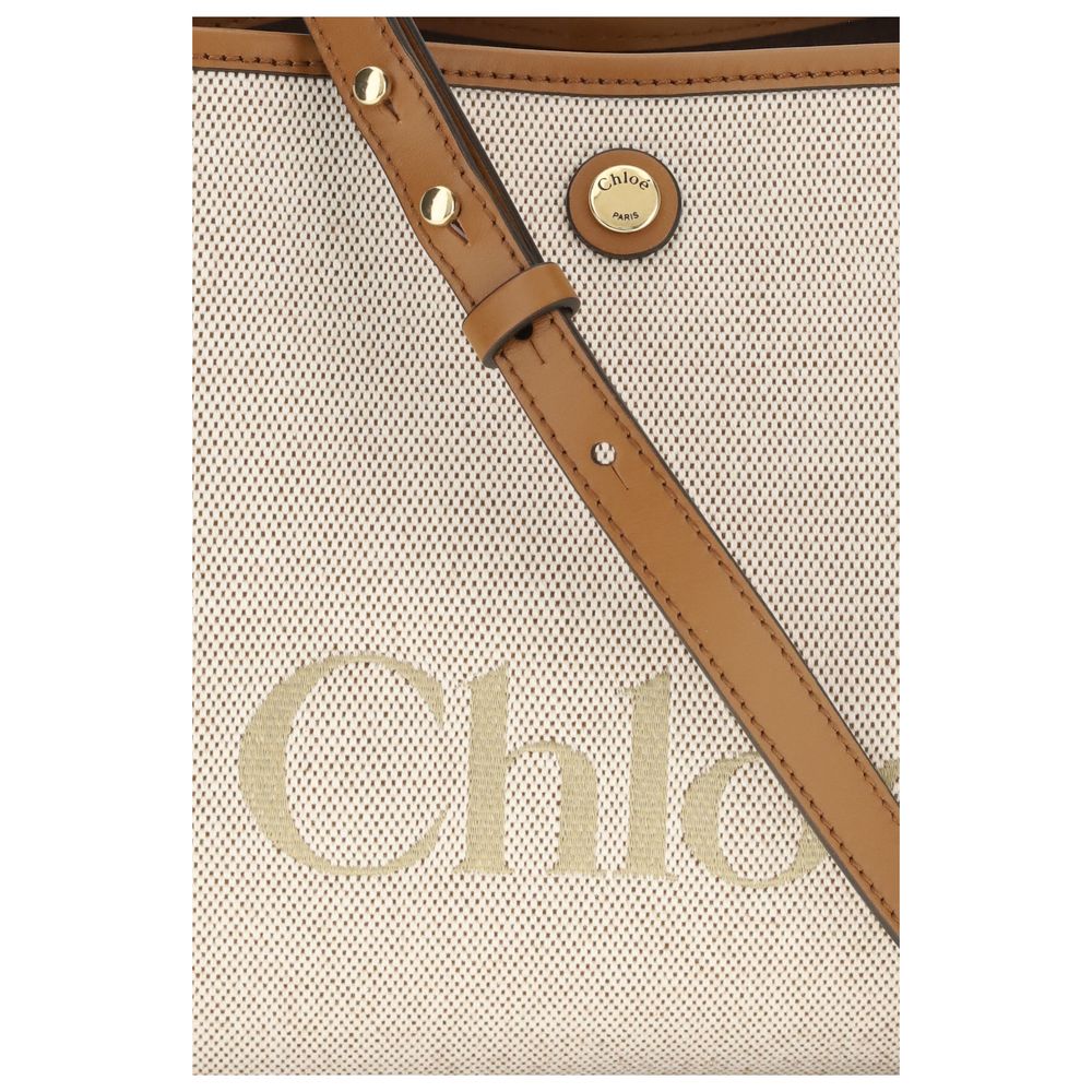 Chloé Beige Clover Shoulder Bag