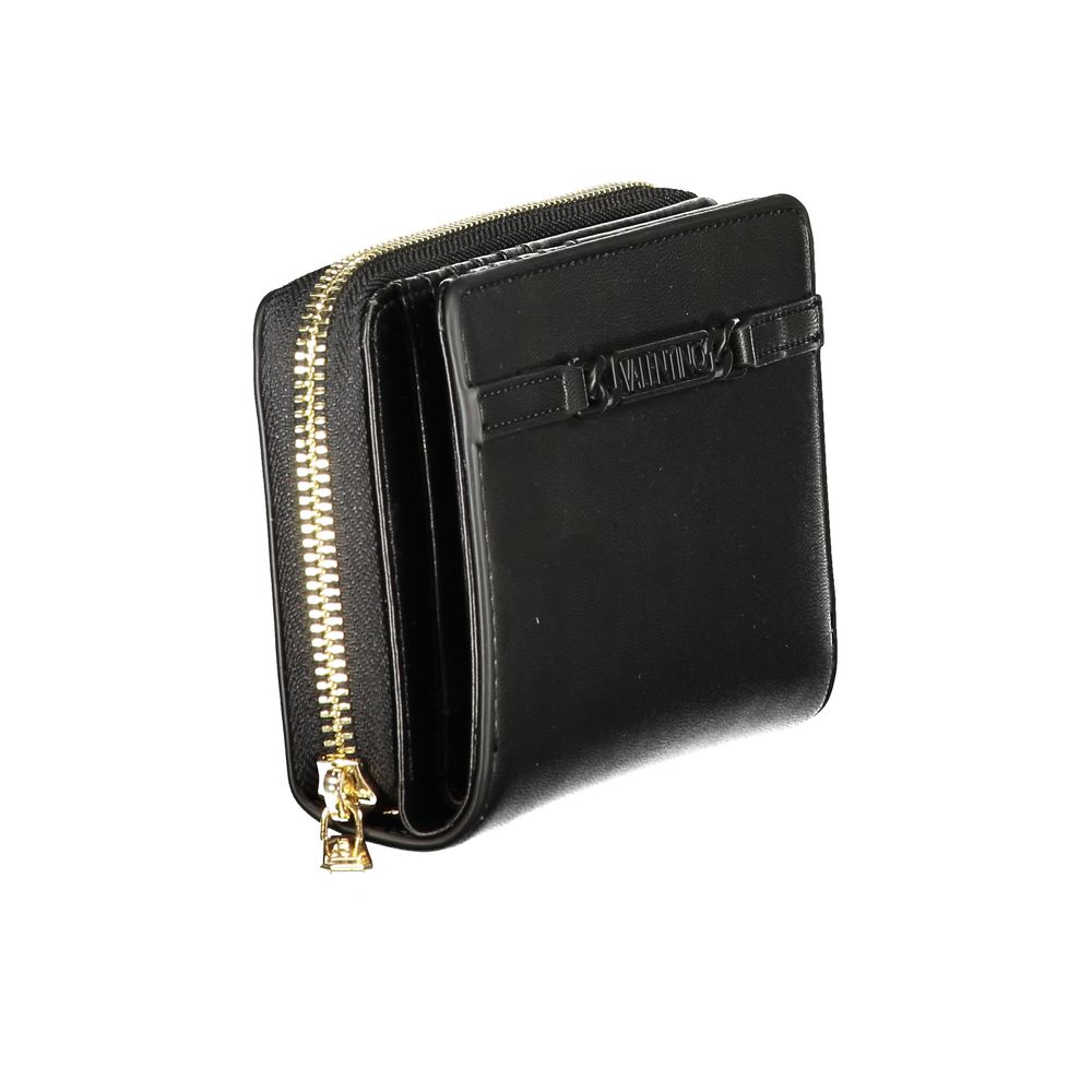 Mario Valentino Black Polyurethane Women's Wallet