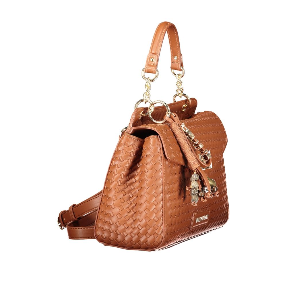 Mario Valentino Brown Polyurethane Women's Handbag