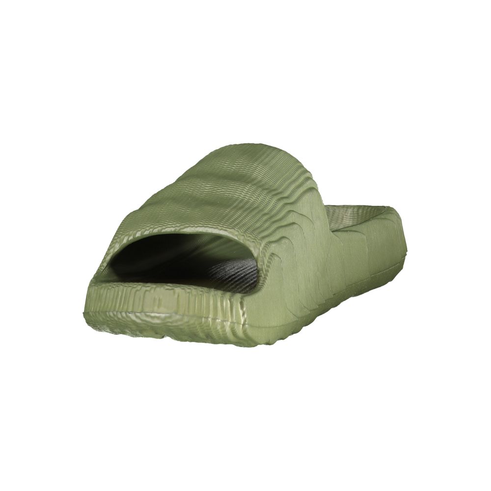 Norway 1963 Green Ribbed Pool Slide Sandals - Lightweight Outdoor Comfort