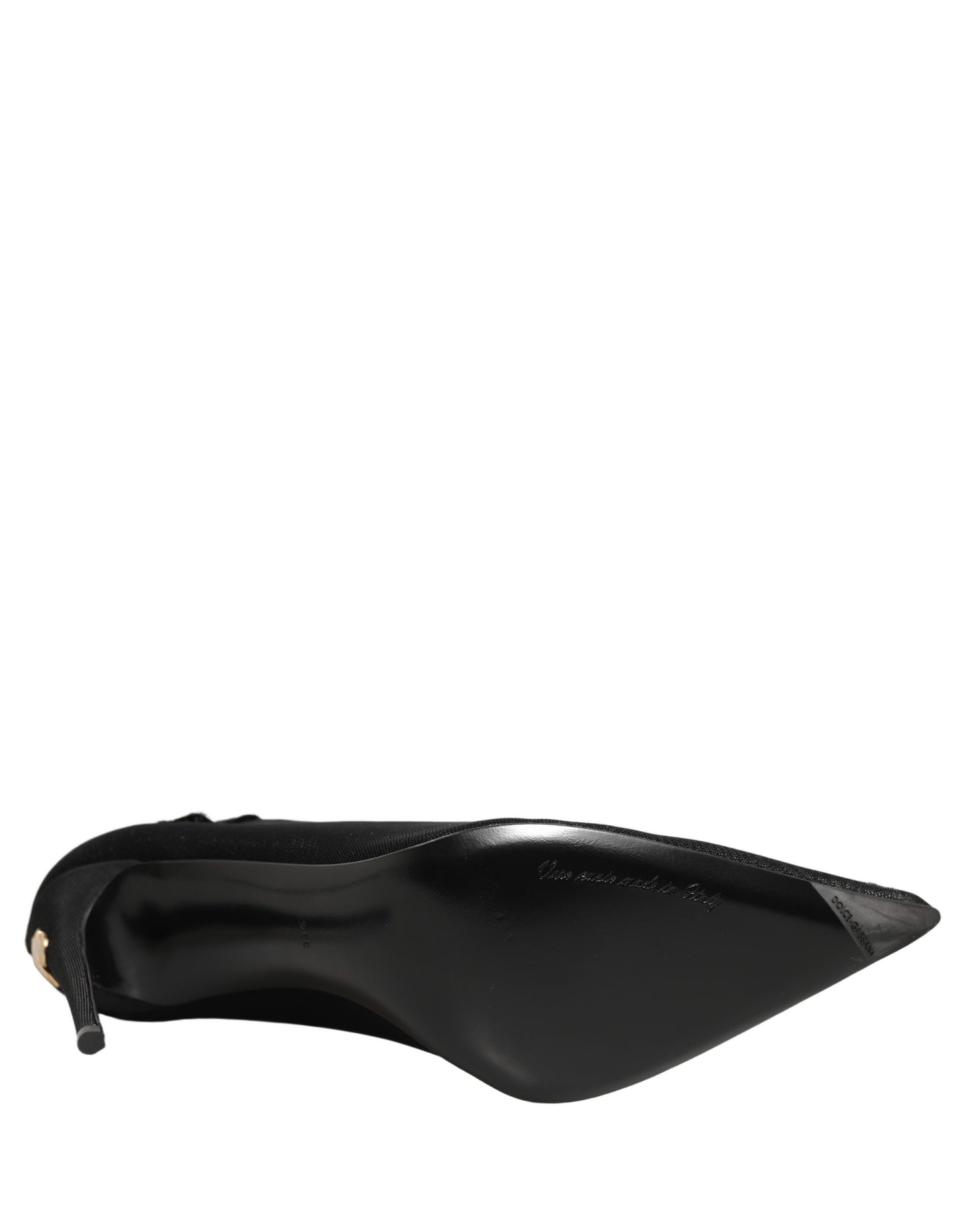 Dolce & Gabbana Black Over The Knee Sock Pumps