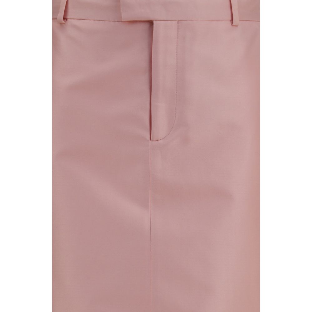 Gucci Pink Silk Faille Skirt
