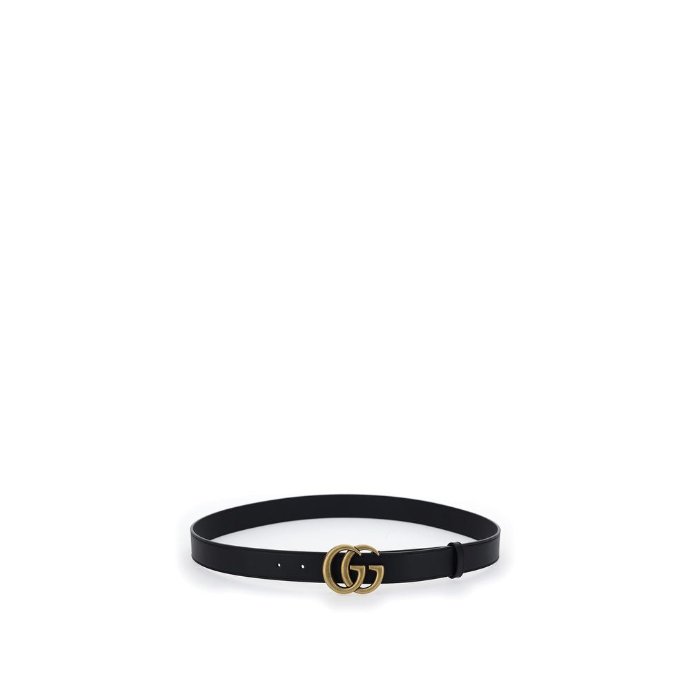 Gucci Black Calf Leather Belt