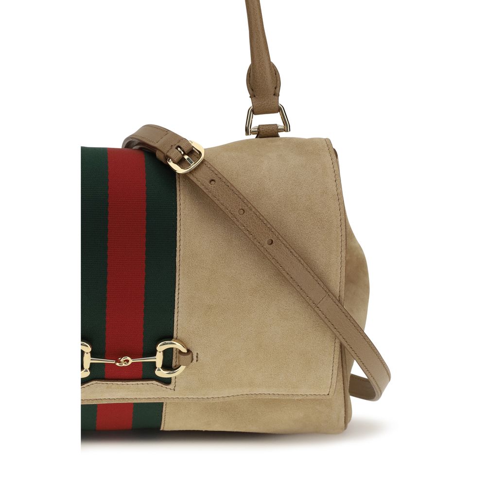 Gucci Beige Calf Leather Medium Paparazzo Handbag