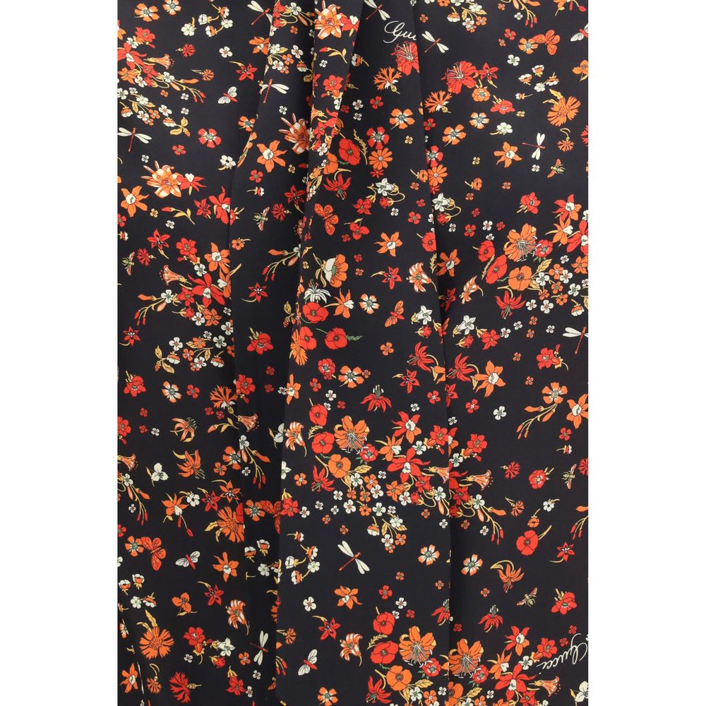 Gucci Multicolor Flora Print Silk Shirt