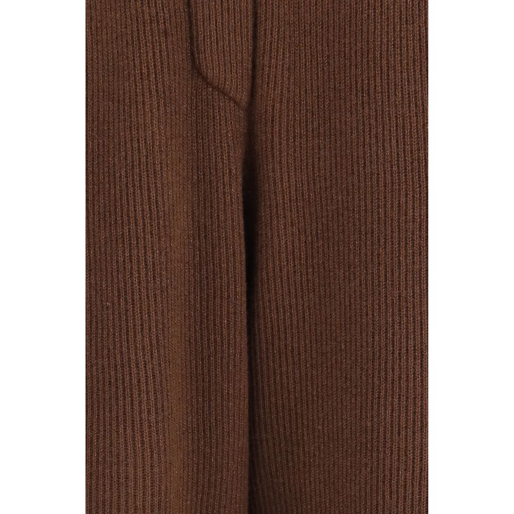 Brunello Cucinelli Brown Cashmere Casual Pants - XS