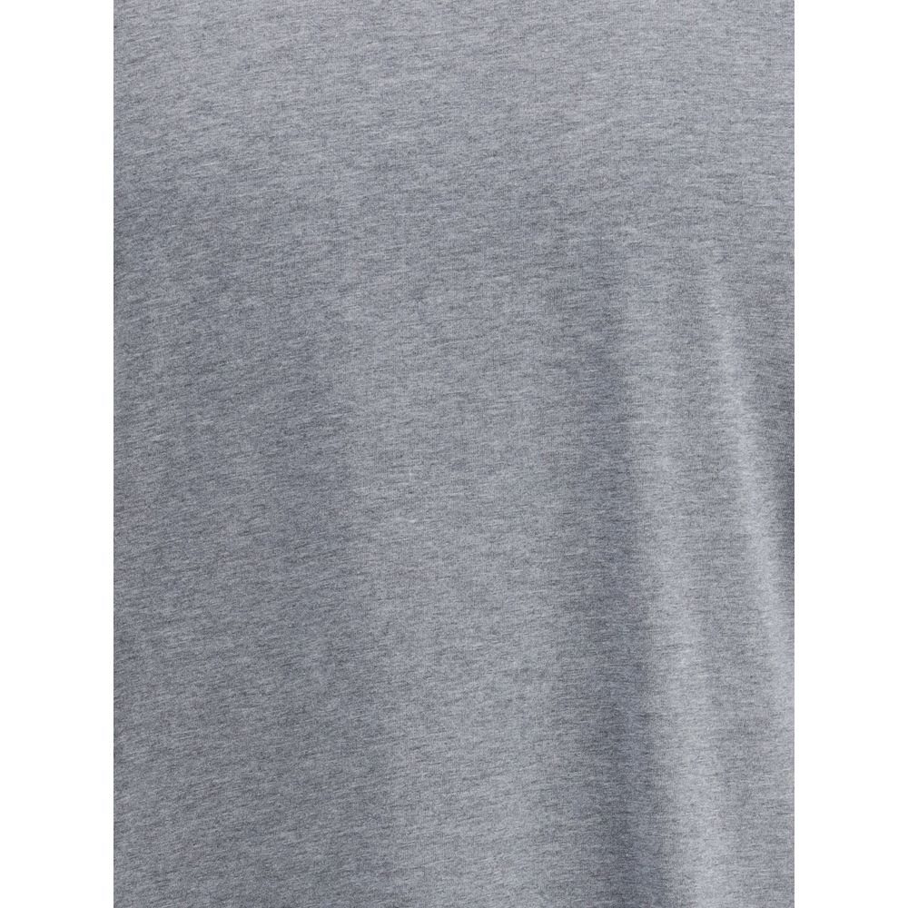 Brunello Cucinelli Gray Cotton T-Shirt