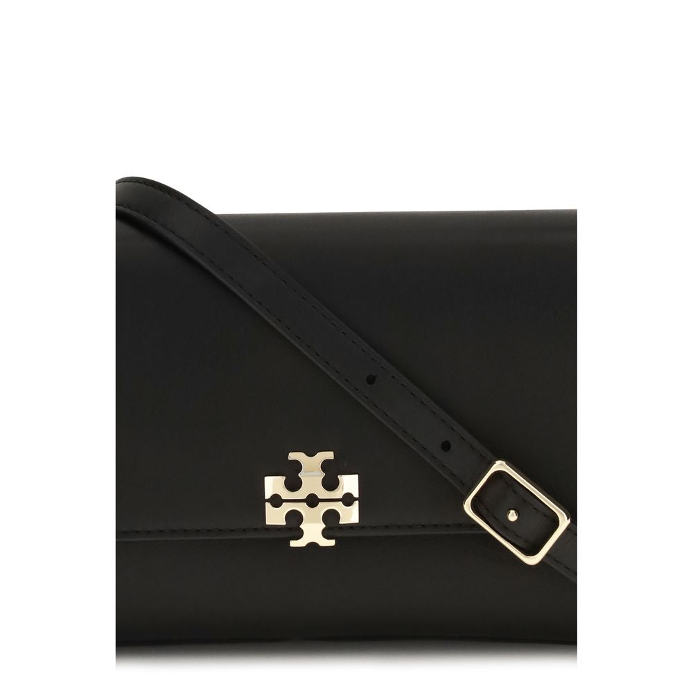 Tory Burch Black Calf Leather Bos Taurus Charlie Shoulder Bag