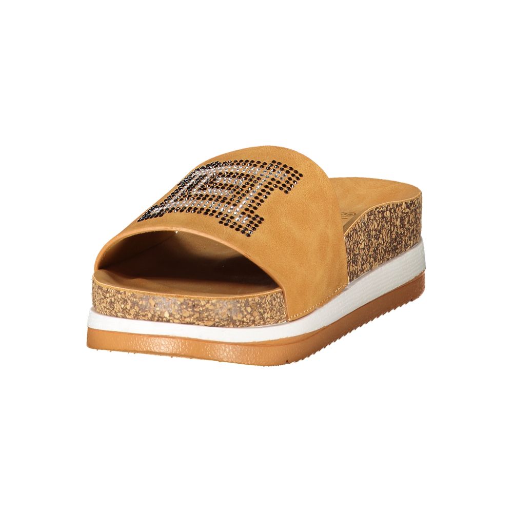 Laura Biagiotti Roma Brown Polyethylene Slippers