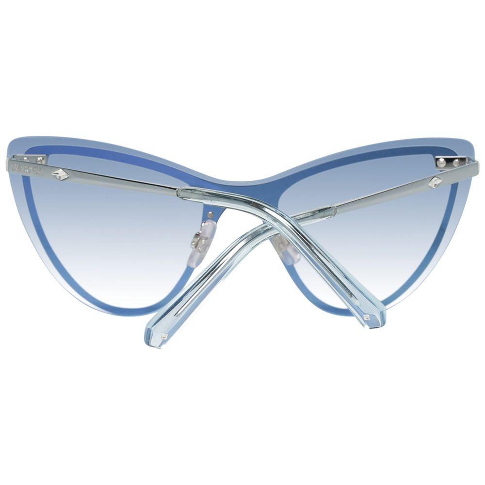 Swarovski Women’s Sunglasses – Blue Metal Frame, Blue Gradient Lenses