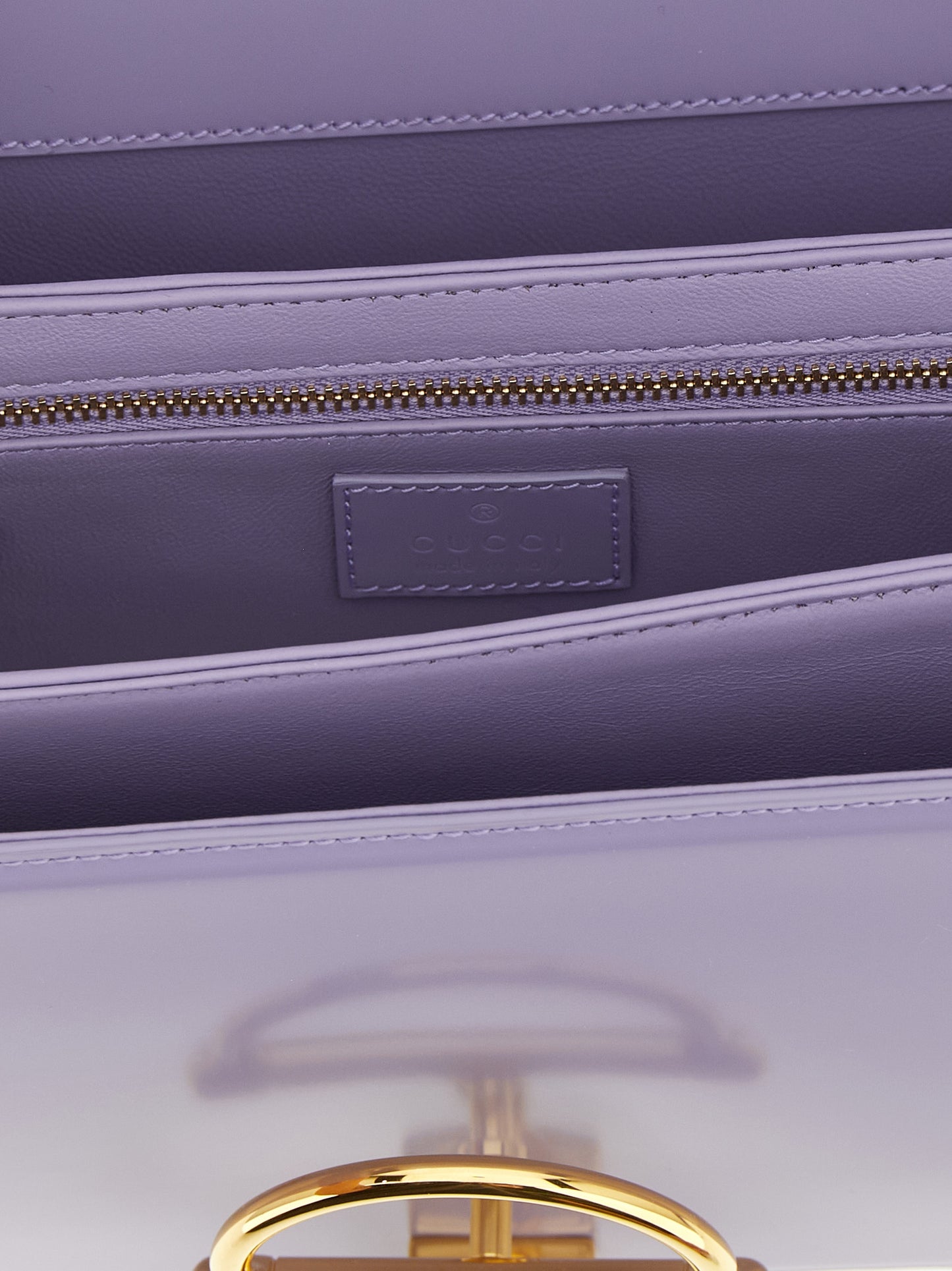 Gucci Siena Purple Calfskin Shoulder Bag