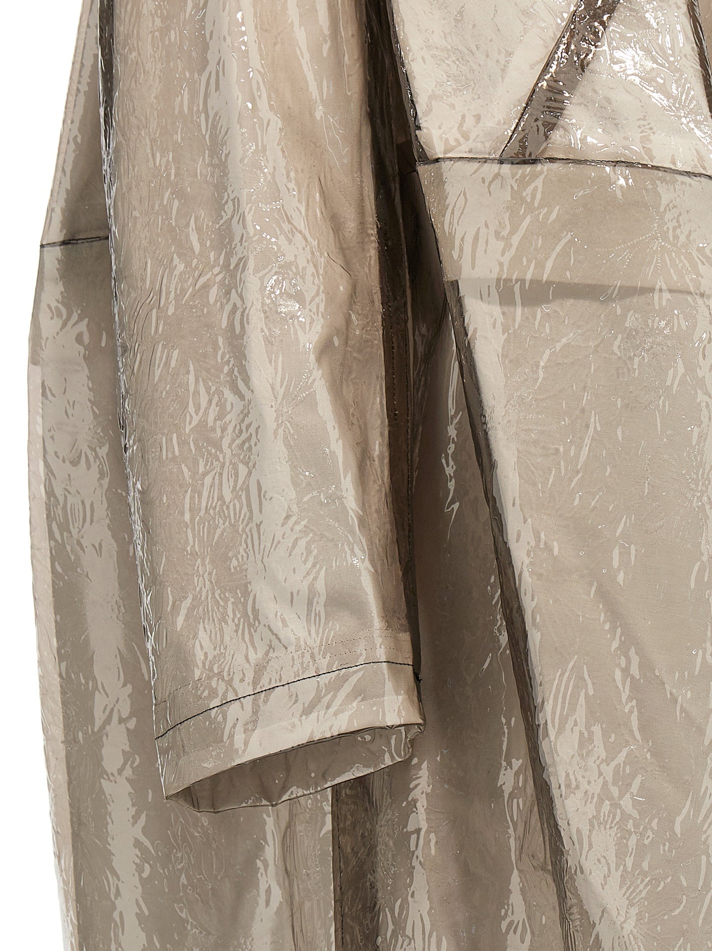 Comme des Garçons Gray Oversized Polyurethane Trench Coat
